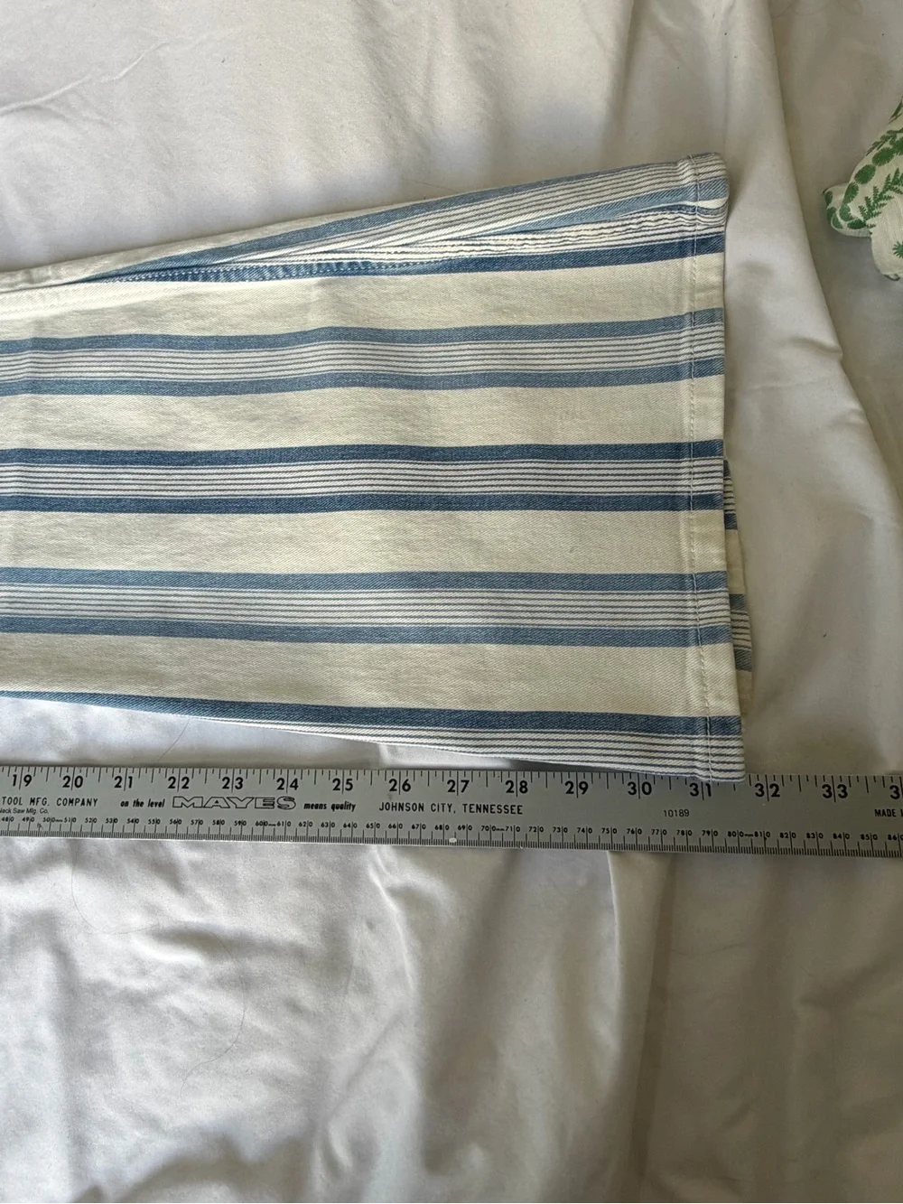Wrangler Retro Women’s High Rise Flare Jeans Blue/White Striped 5-Pkt NWT